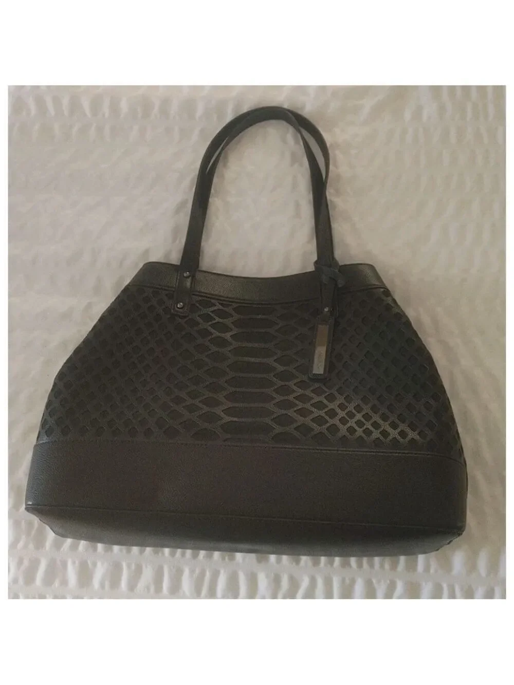 Joe's Jeans large tote Black shoulder bag purse Perfect Condition 17